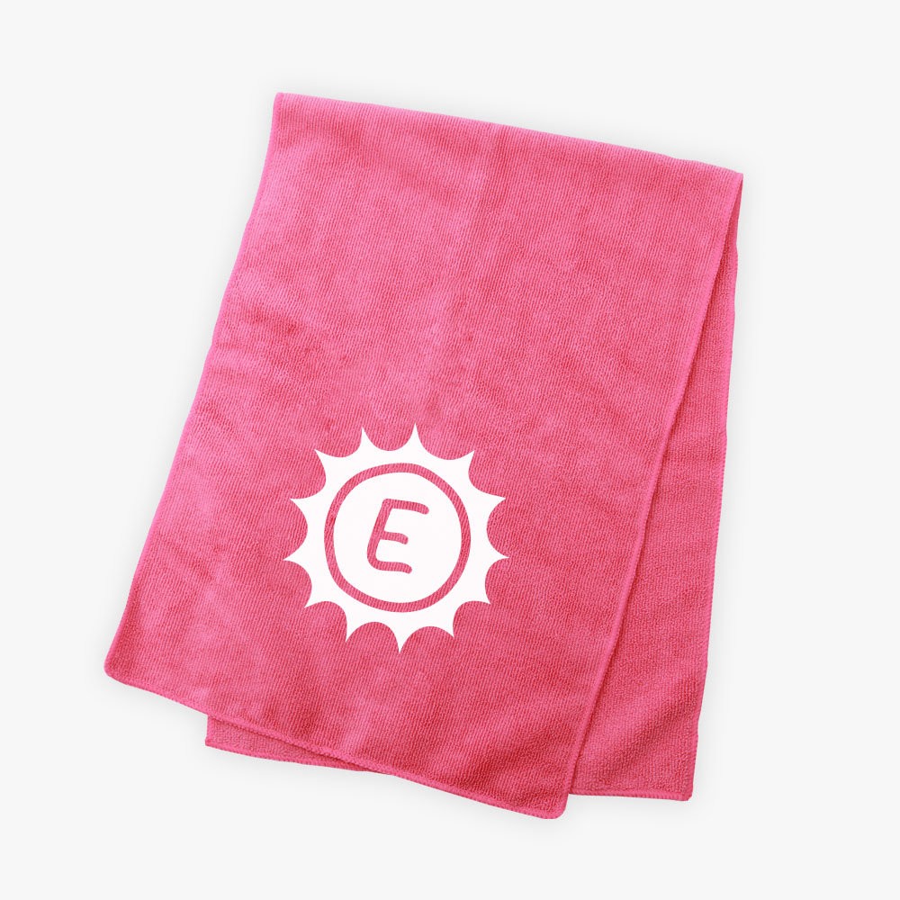 Custom Sunshine Bright Microfiber Terry Sport Towel