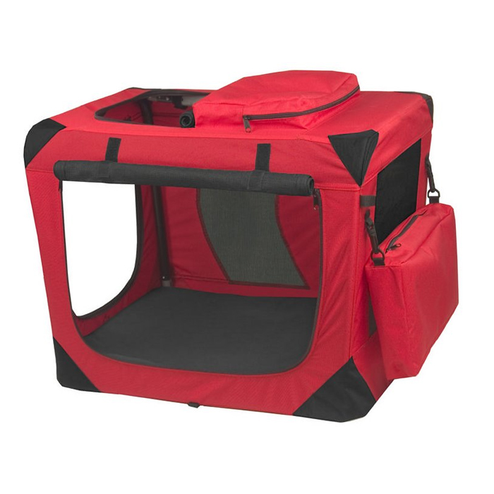 Generation I I Deluxe Portable Soft Crate Small/Red