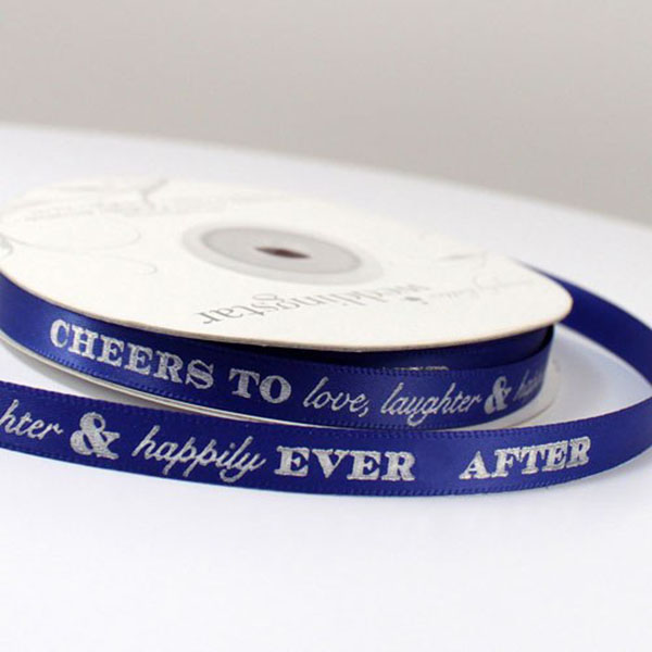 Cheers To Love, Laughter, And Happily Ever After Ribbon
