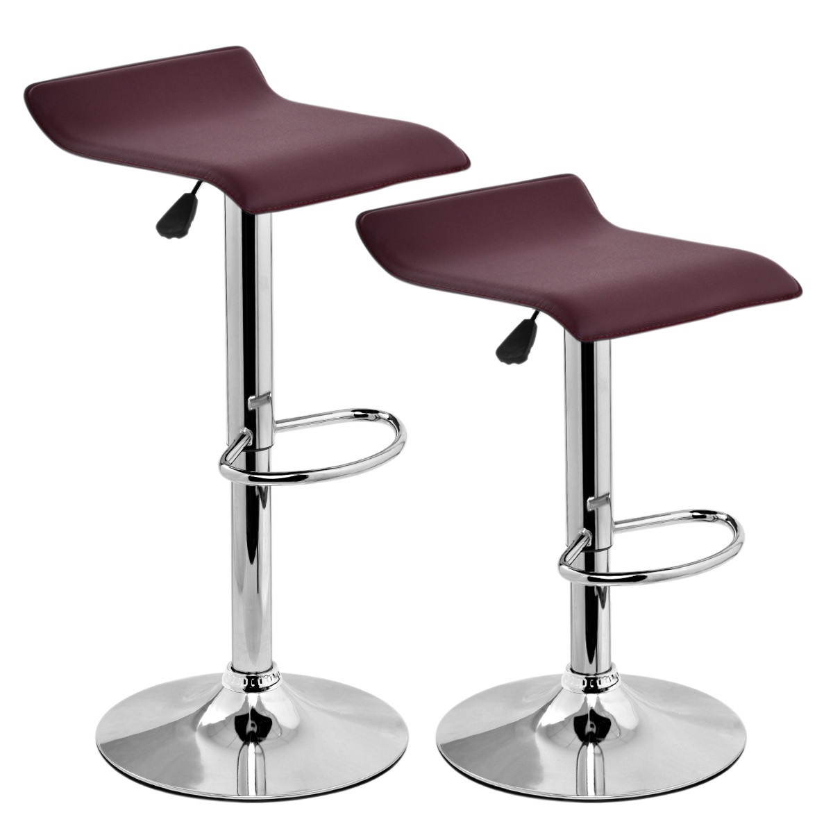 Set Of 2 Modern Bar Stools Dinning Counter Chairs