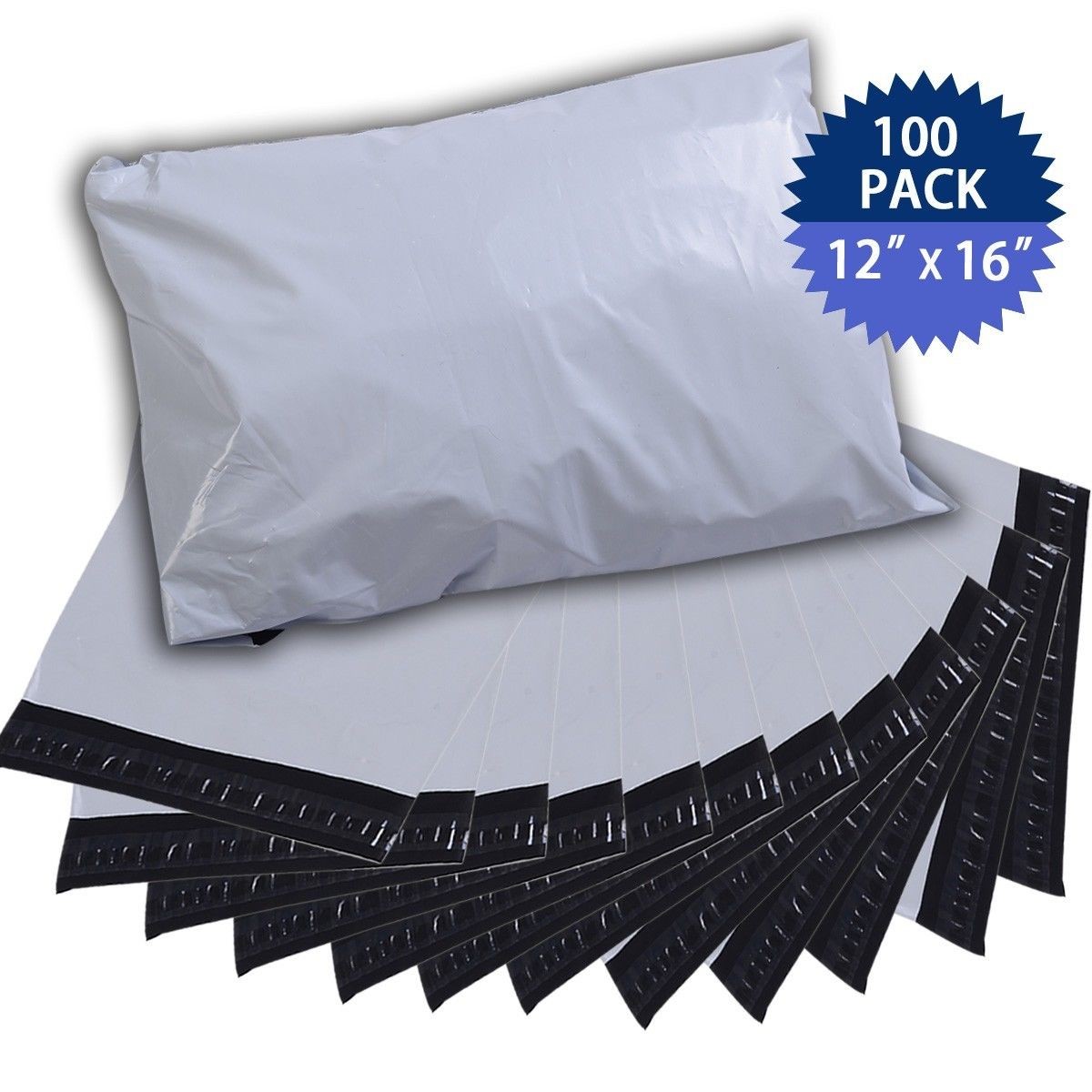 5 Size Poly Mailers Envelopes Plastic Shipping Bags Self Sealing Bags 2.6 Mil