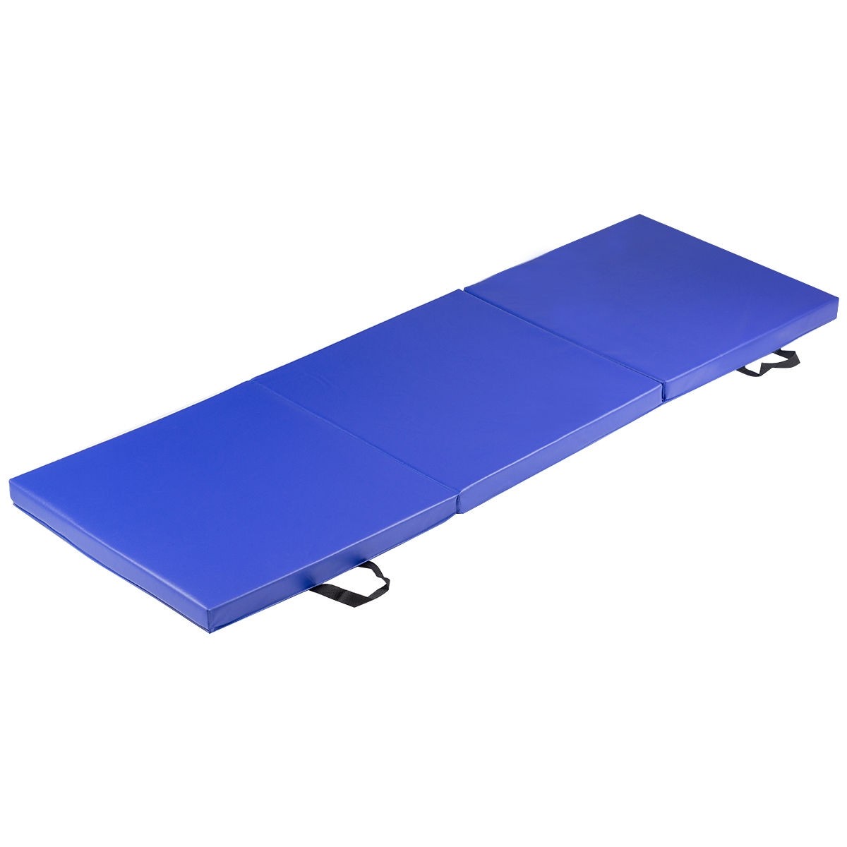 6 Ft. x 2 Ft. Tri-Fold Exercise Gymnastics Mat With Carrying Handles