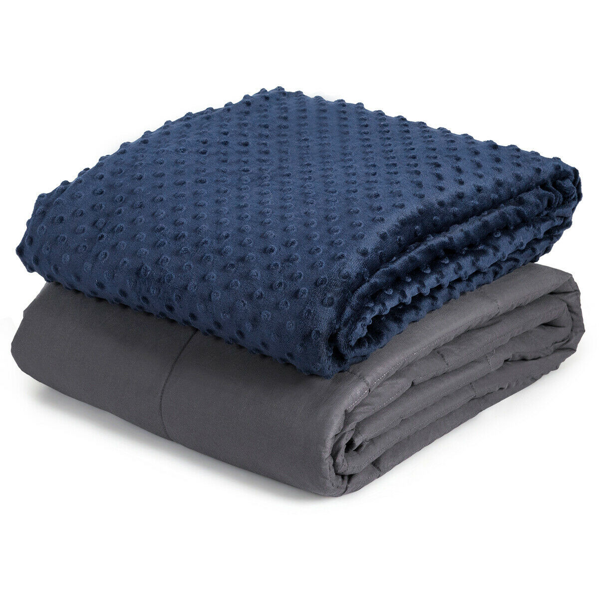 15 lbs 48 In. x 72 In. Weighted Blanket With Glass Bead