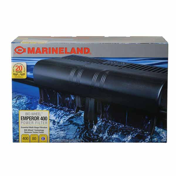 Marin eland Emperor Bio Wheel Power Filter Pro Series - Emperor 400 Power Filter - 400 GP H - Up to 80 Gallons
