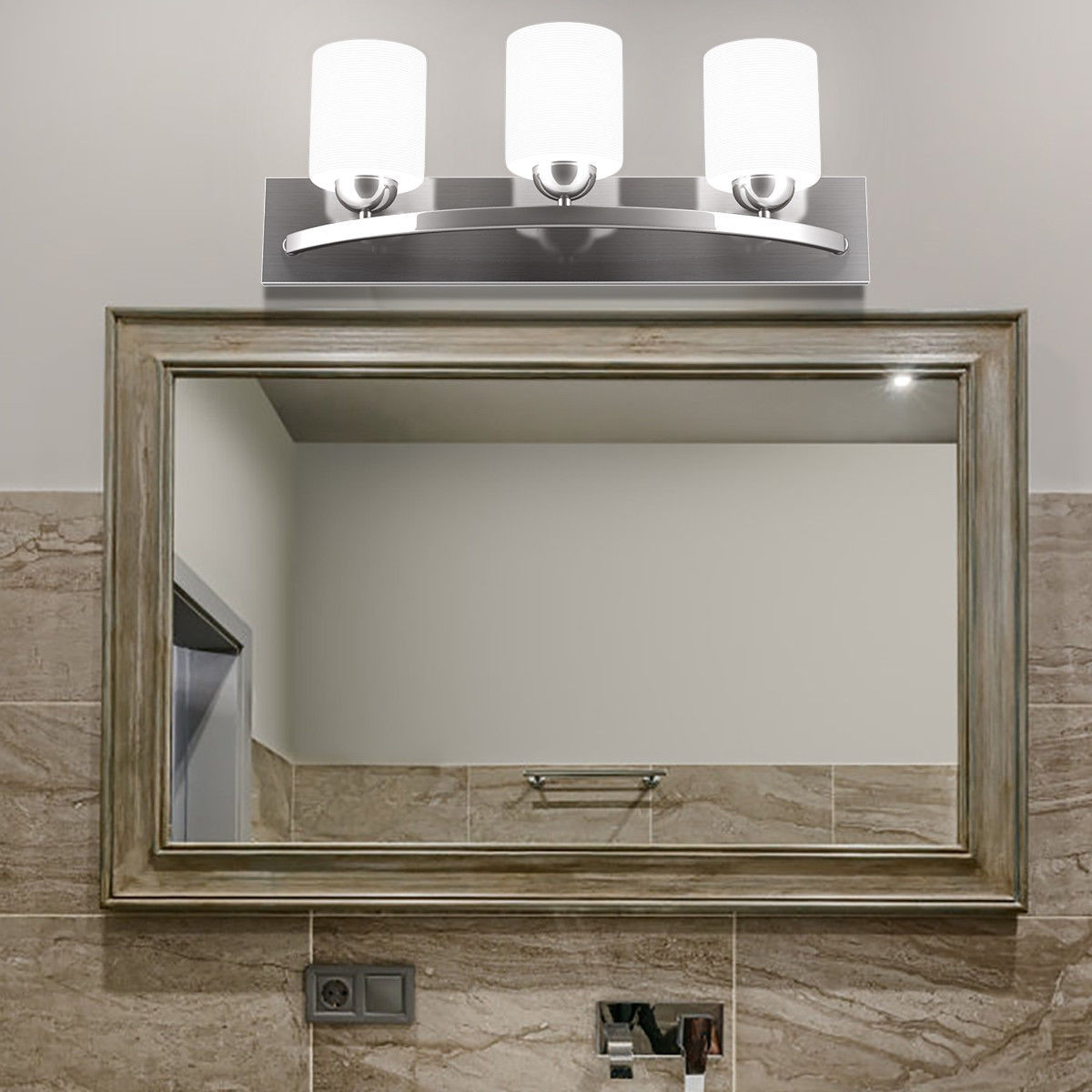 Glass Wall Sconce For 3 Bulbs