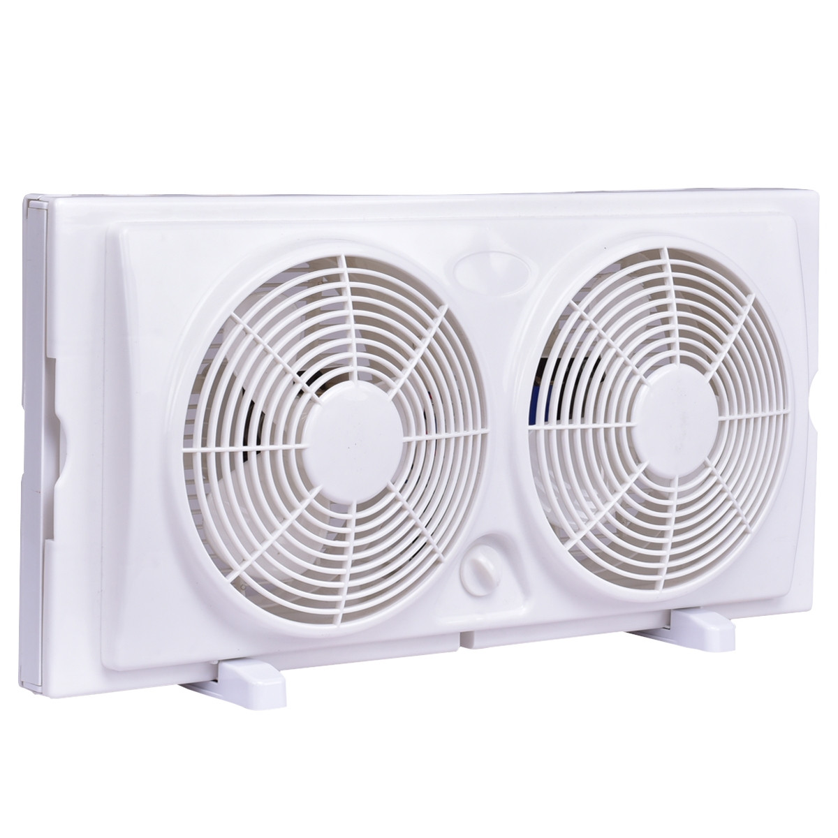 7 In. 2-Speed Reversible Dual Window / Floor Fan