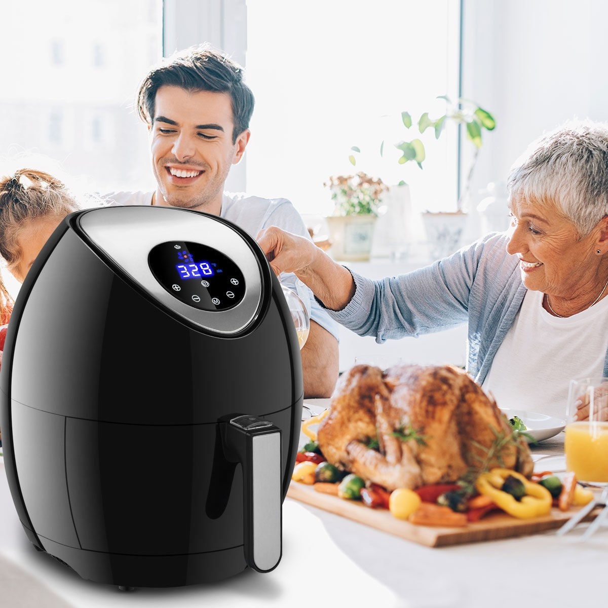 Free Temperature And Time Control Electric Air Fryer
