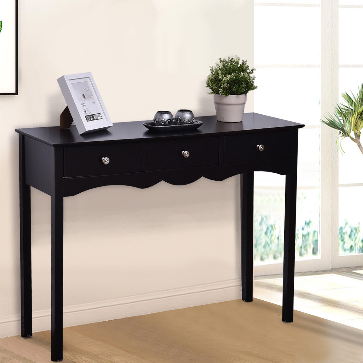Hall table Side Table W / 3 Drawers