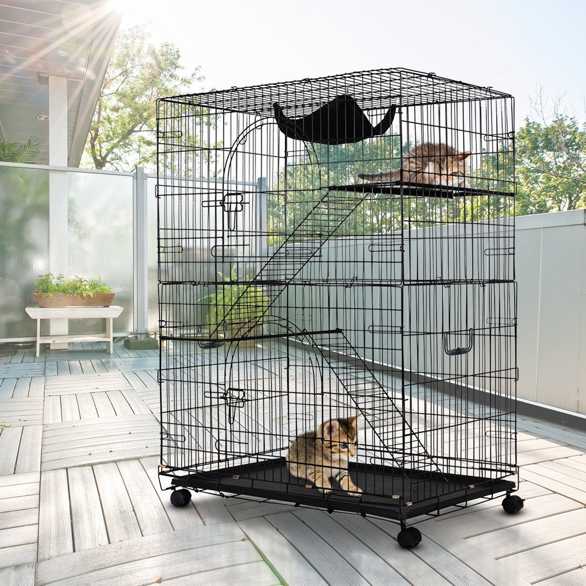 2 - Tier Cat Playpen Cat Cage