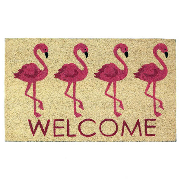 Flamingo Welcome Mat