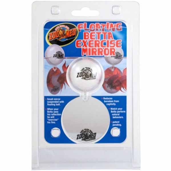 Zoo Med Aquatic Floating Betta Exercise Mirror - Floating Betta Mirror - 2 Pieces