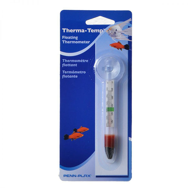 Penn Plax Therm-Temp Floating Thermometer - Floating Thermometer - 5 Pieces