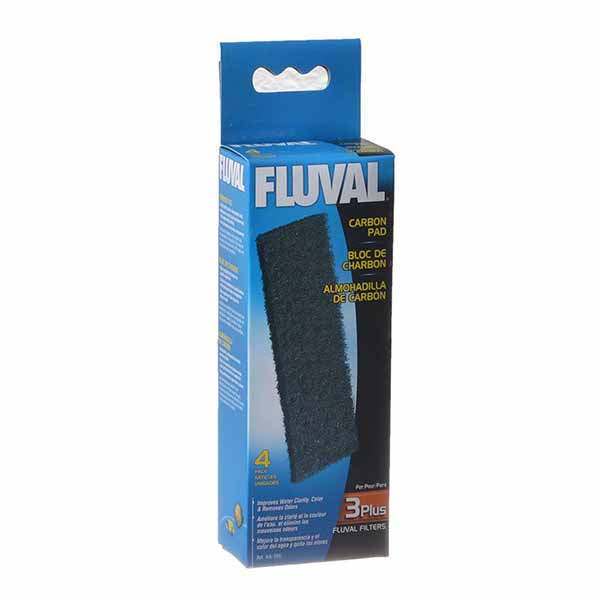 Flu val Internal Filter Carbon Pads - Flu val 3 Plus - 4 Pack - 2 Pieces