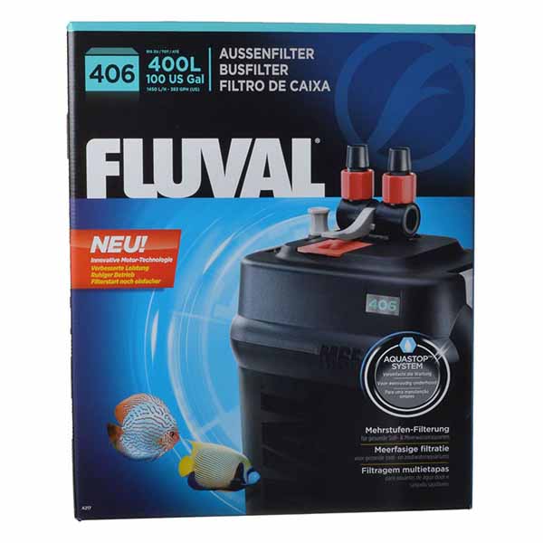 Flu val External Canister Filters - Series 6 - Flu val 406 - 383 G P H - Up to 100 Gallons