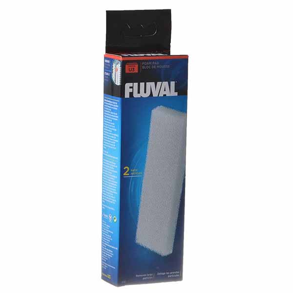 Flu val U-Series Underwater Filter Foam Pads - Foam Pad For U 3 Filter - 2 Pack - 5 Pieces
