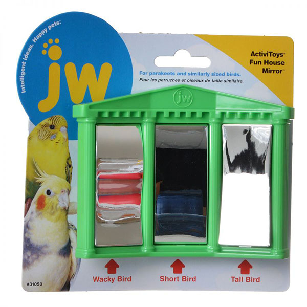 JW Insight Fun House Mirror Bird Toy - Fun House Mirror Bird Toy - 3 Pieces