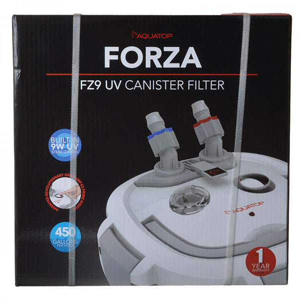 Aqua top FORZA UV Canister Filter with Sterilizer - FZ9 - 450 GPH - 9 Watt Sterilizer