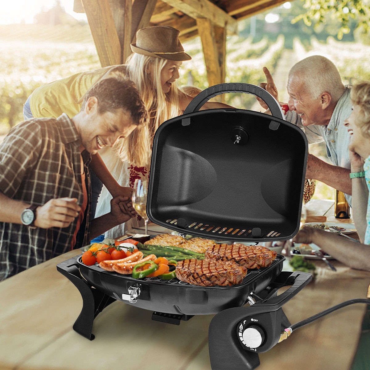 Outdoor Portable Tabletop Barbecue Grill