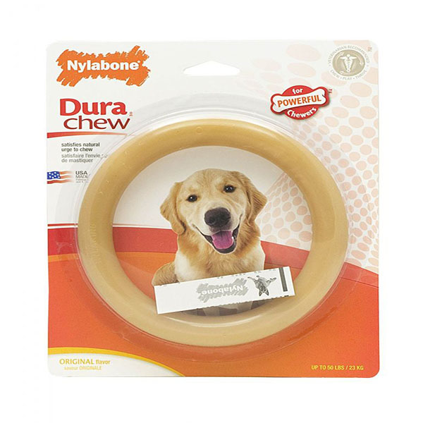 Nylabone Dura Chew Original Dog Ring - Chicken Flavor - Giant - 1 Pack - 2 Pieces