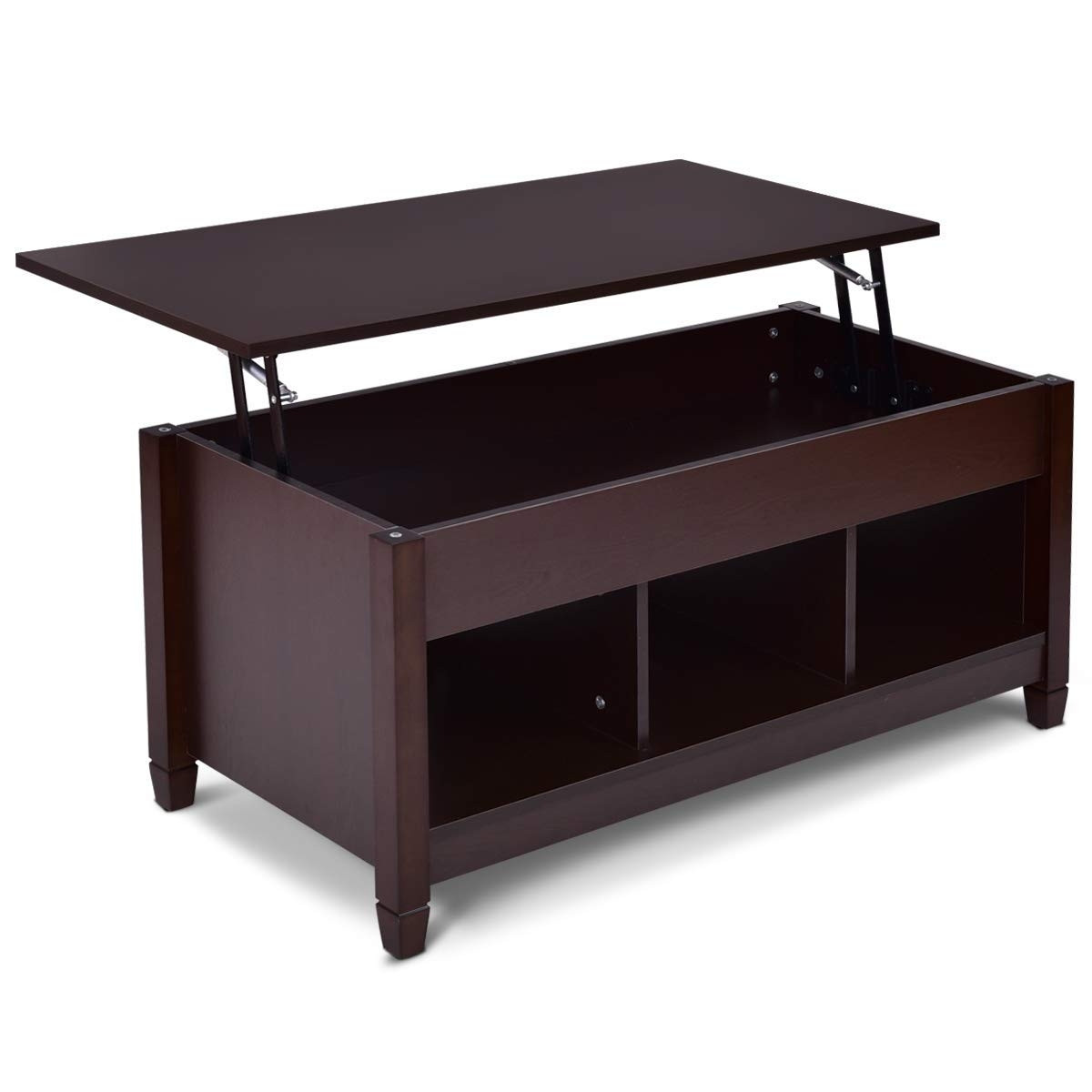 Lift Top Coffee Table With Hidden Storage Compartment