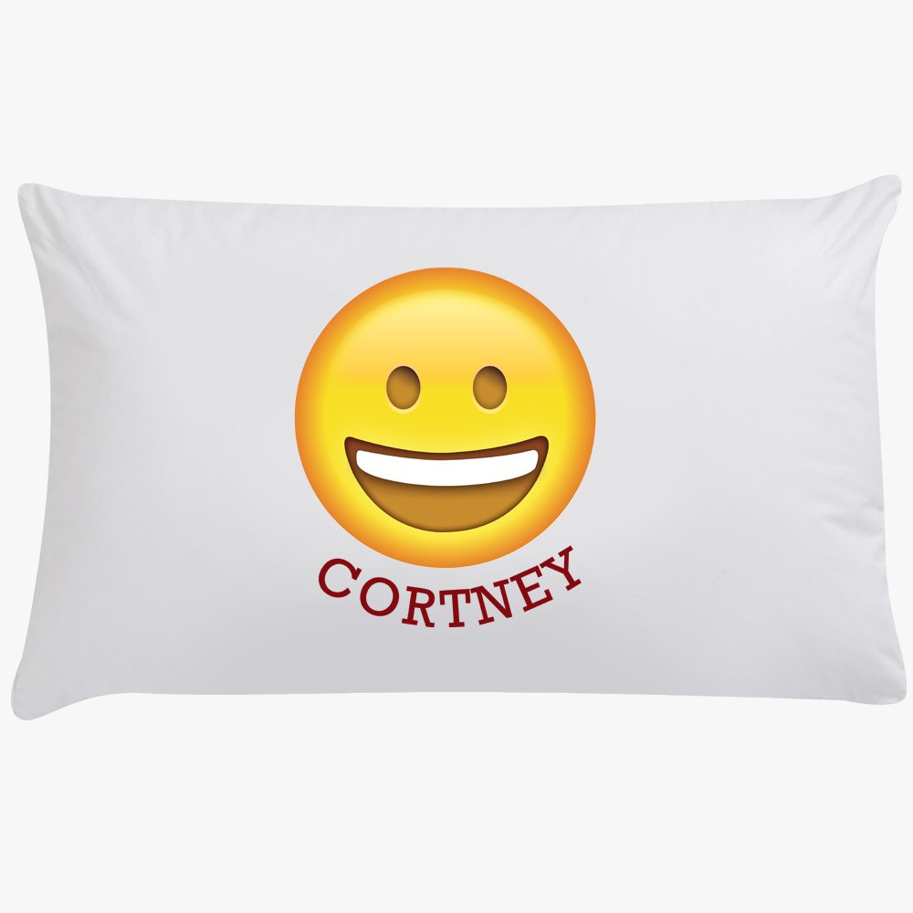 Happy Face Customized Emoji Pillowcase