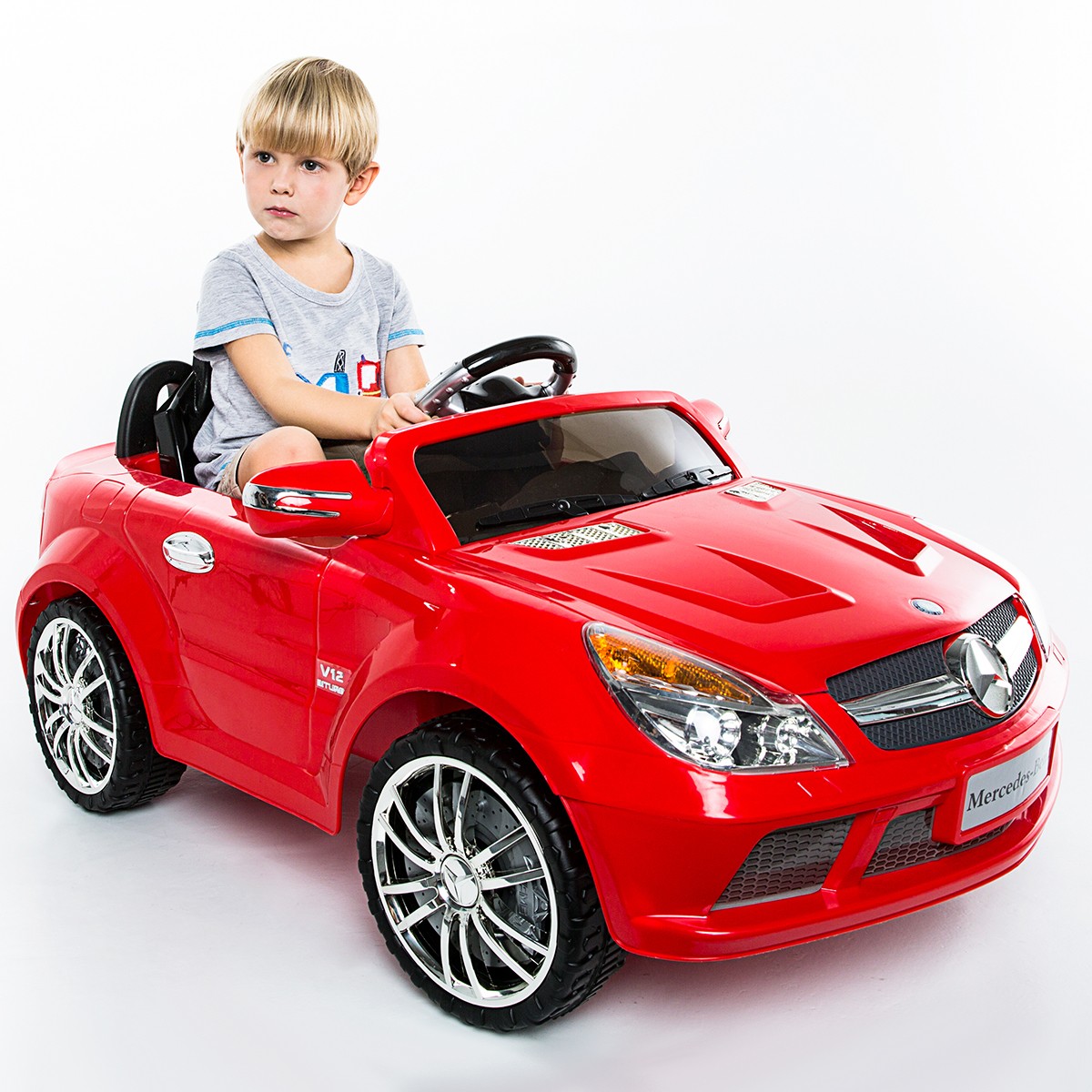 12 V Mercedes-Benz SL65 Kids Ride On Car W / Music + RC