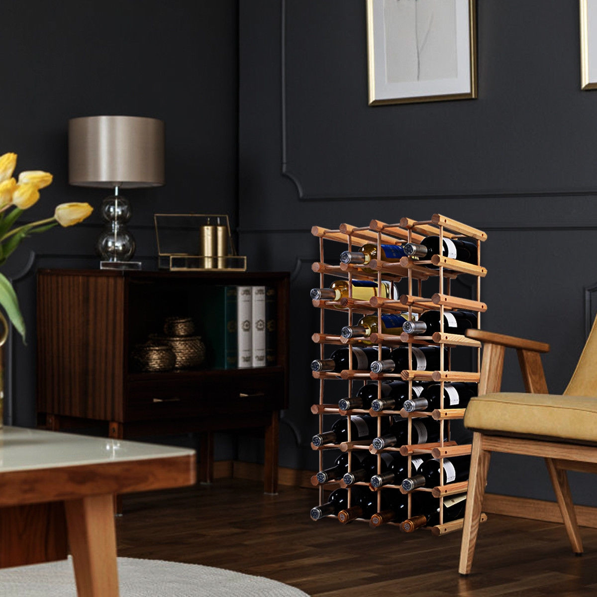 Wooden Bottle Rack Wine Holder