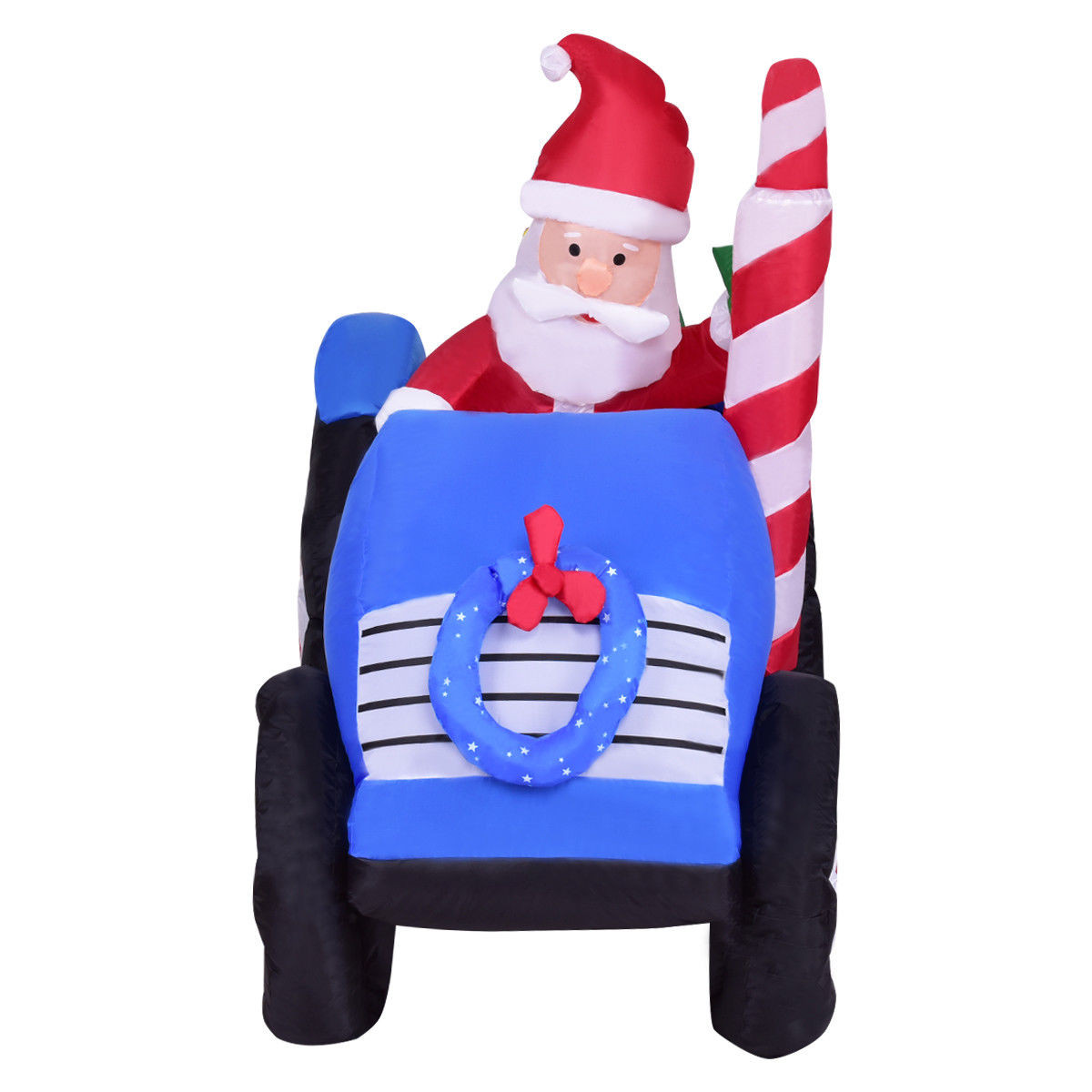 6 Ft. Indoor / Outdoor Inflatable Christmas Santa Claus On Truck