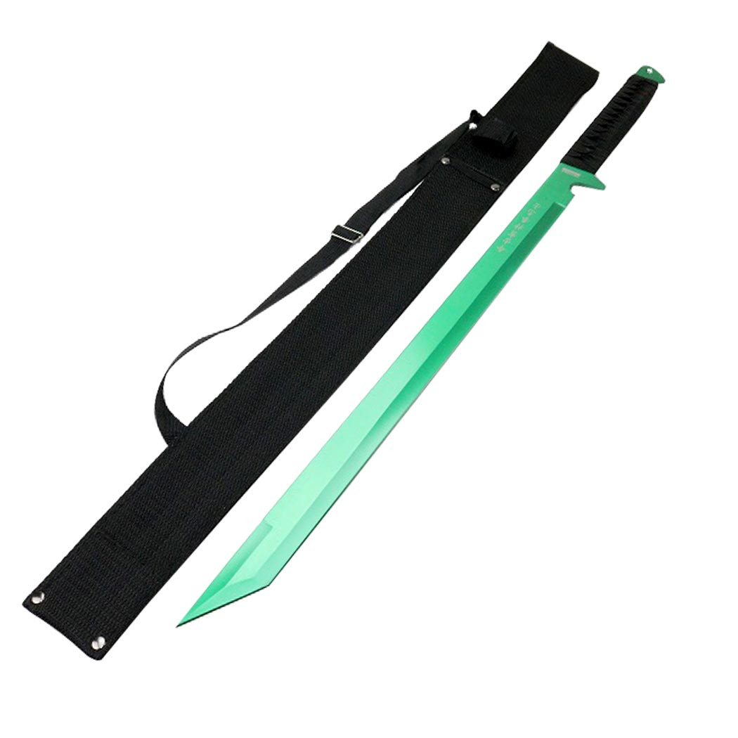 Defender Xtreme 26 in. Green Ninja Sword Stainless Steel with Sheath