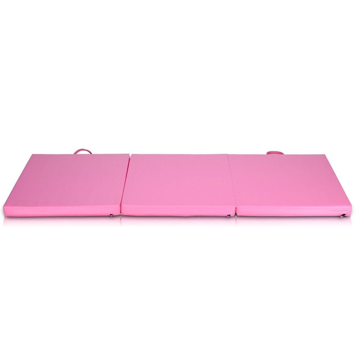 6 Ft. x 2 Ft. Tri-Fold Exercise Gymnastics Mat With Carrying Handles