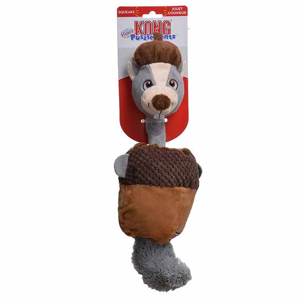 Kong Puzzlements Hiderz Dog Toy - Squirrel - Large - 1 Pack - 2 Pieces