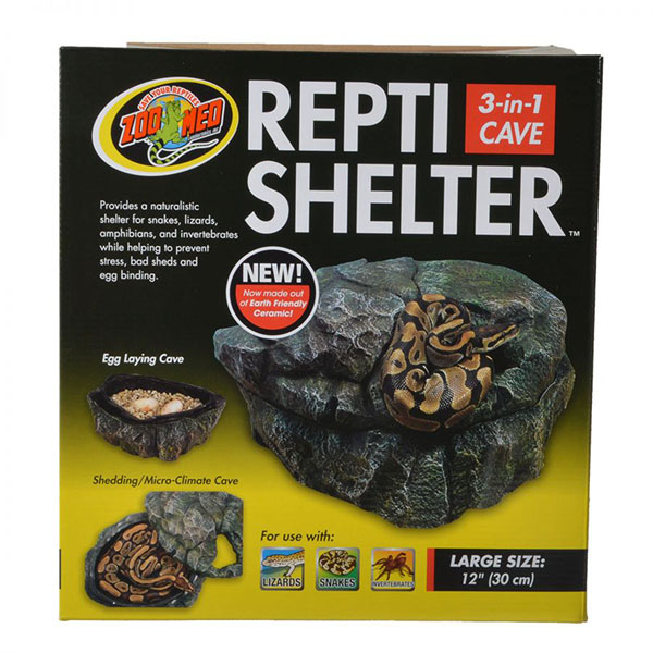 Zoo Med Repti Shelter 3 in 1 Cave - Large - 12 in. Diameter