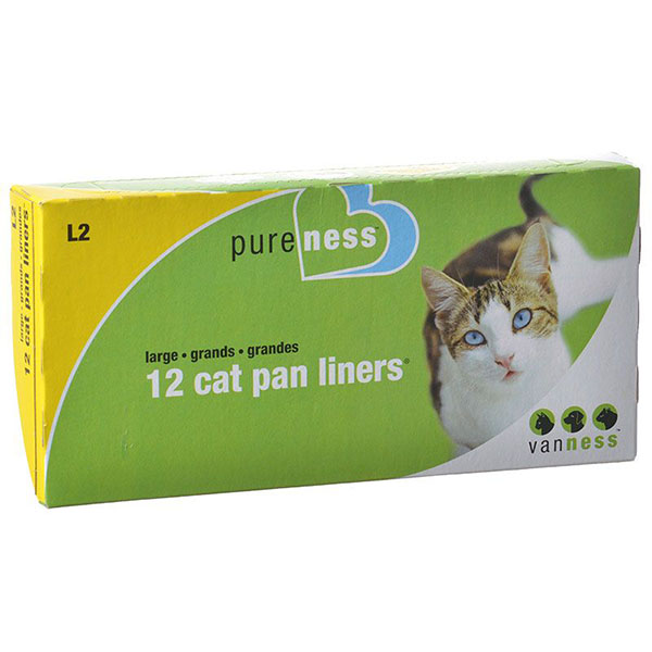 Van Ness Cat Pan Liners - Large - 12 Pack - 4 Pieces