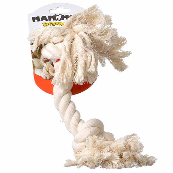 Flossy Chews Rope Bone - White - Large - 14 in. Long - 4 Pieces