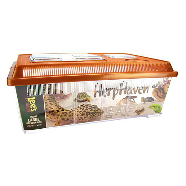 Lees HerpHaven Breeder Box - Plastic - Large - 17.75 in. L x 12 in. W x 7 in. H