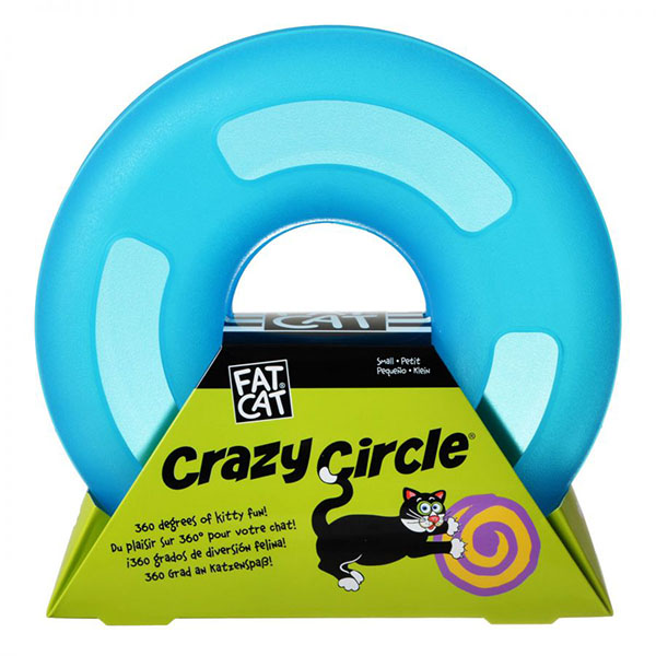 Pet mate Crazy Circle Cat Toy - Blue - Large - 17 in. Diameter