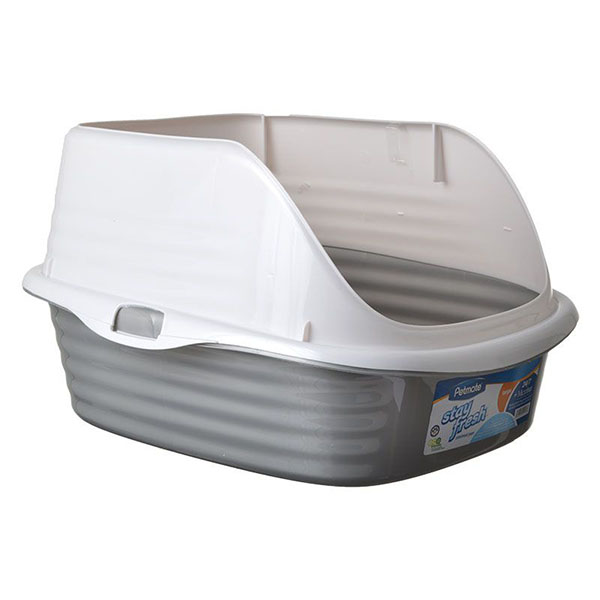 Pet mate Litter Pan with Rim - Large - 18.5 in. L x 15.3 in. W x 6.8 in. H