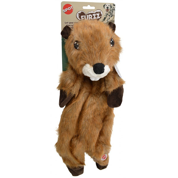 Spot Furzz Beaver Dog Toy - Large - 20 in. - 1 Count - 2 Pieces