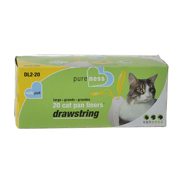 Van Ness Drawstring Cat Pan Liners - Large - 20 Pack