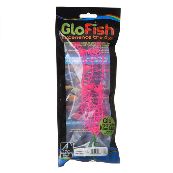 GloFish Pink Aquarium Plant - Large - 7 in. - 8.5 in. High - 5 Pieces
