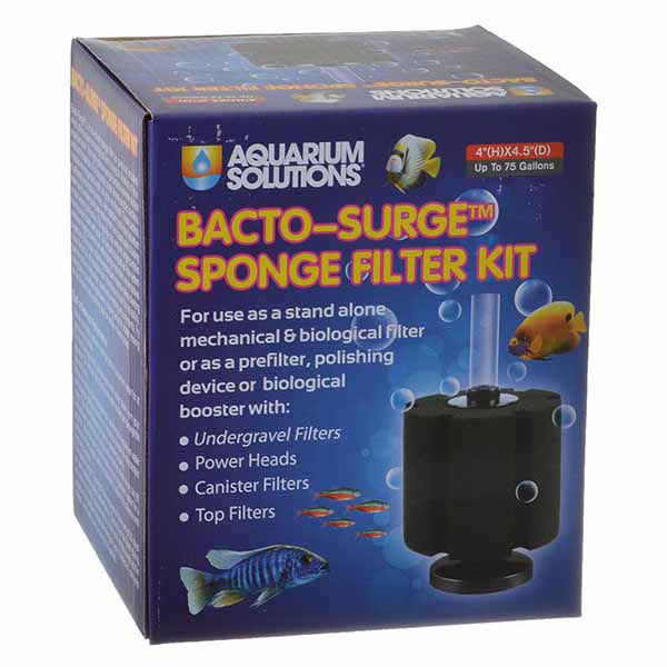 Hikari Aquarium Solutions Bacto-Surge Foam Filter - Large - Aquariums up to 75 Gallons - 2 Pieces