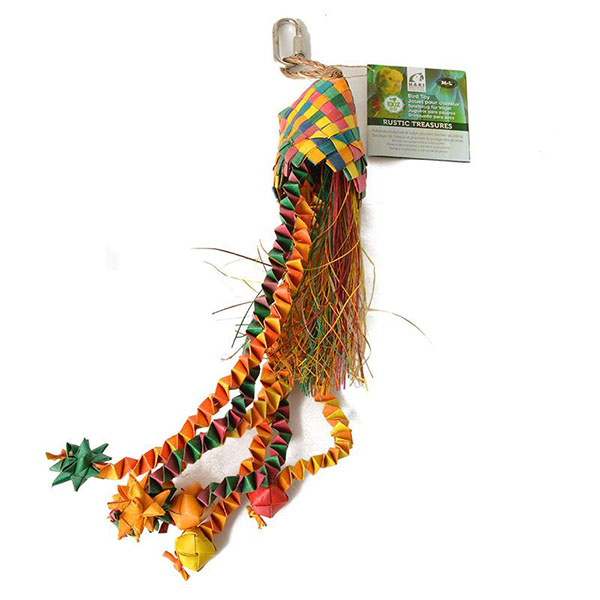Hari Rustic Treasures Star Basket Bird Toy - Large - Assorted Colors
