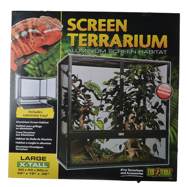 Exo-Terra Screen Terrarium - Large X-Tall - 36 in. L x 18 in. W x 36 in. H