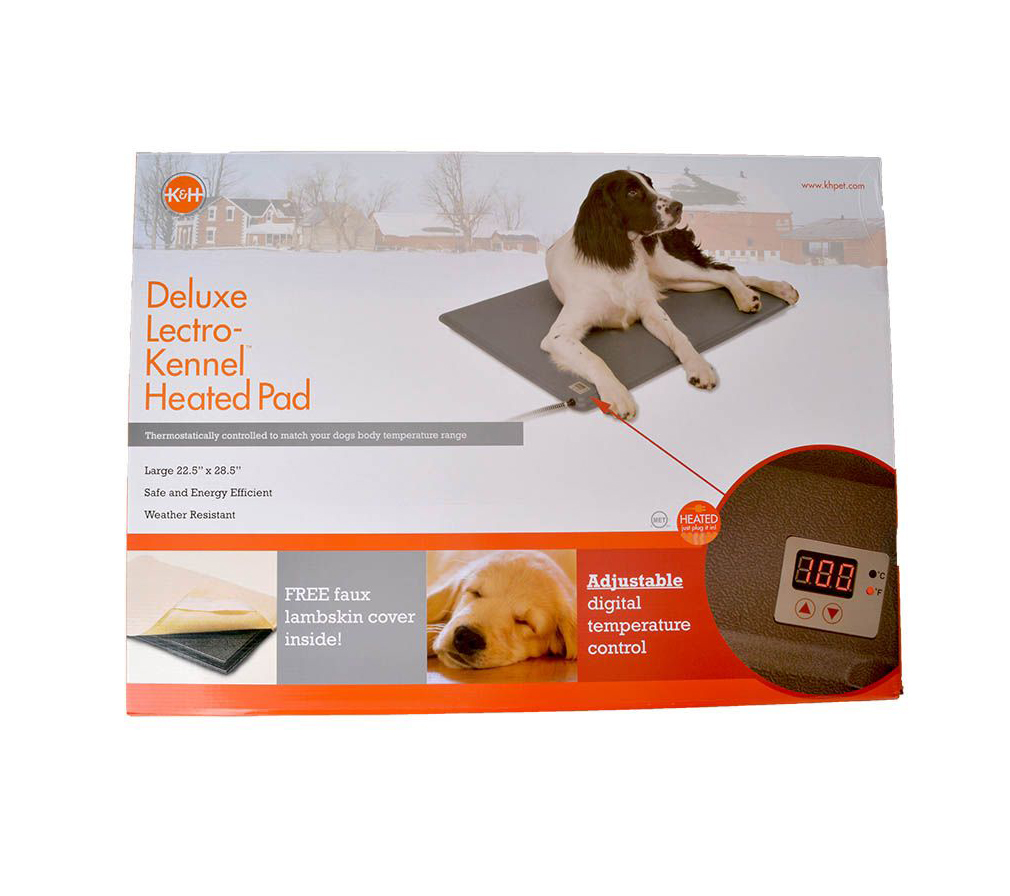 K and H Lectro-Kennel Heated Pad - Delux - Large - 28.5 Long x 22.5 Wide