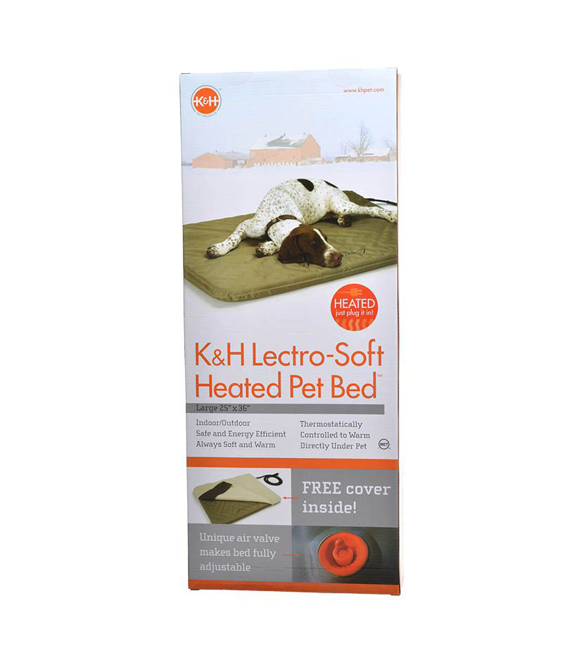 K and H Pet Products Lectro Soft Heating Bed - Indoor Outdoor - Large - 36 L x 25 W x 1.5 H