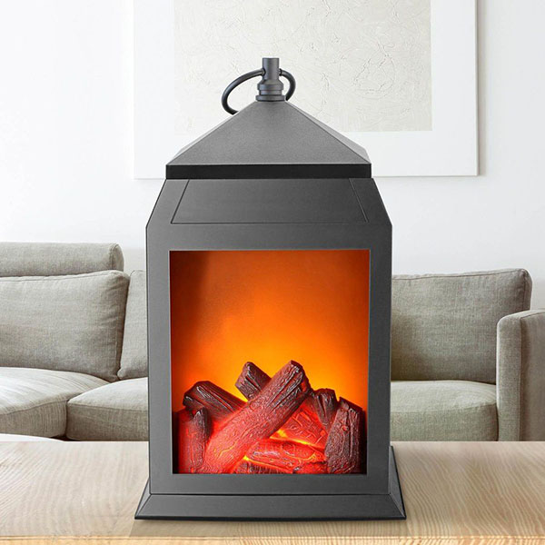 LED Fireplace Lantern
