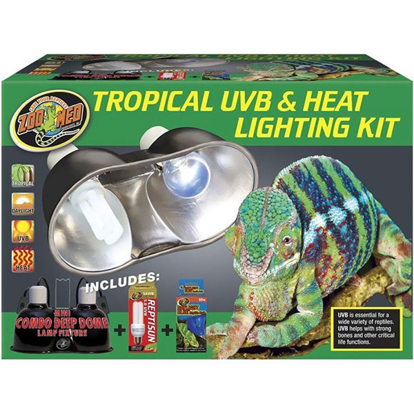 Zoo Med Tropical UVB and Heat Lighting Kit - Lighting Combo Pack