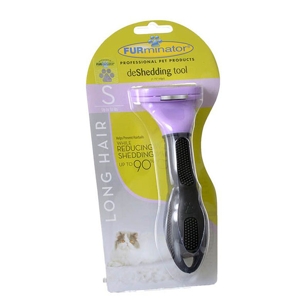 FURminator de Shedding Tool for Cats - Long Hair Small Cats - Over 2 in. Hair Length