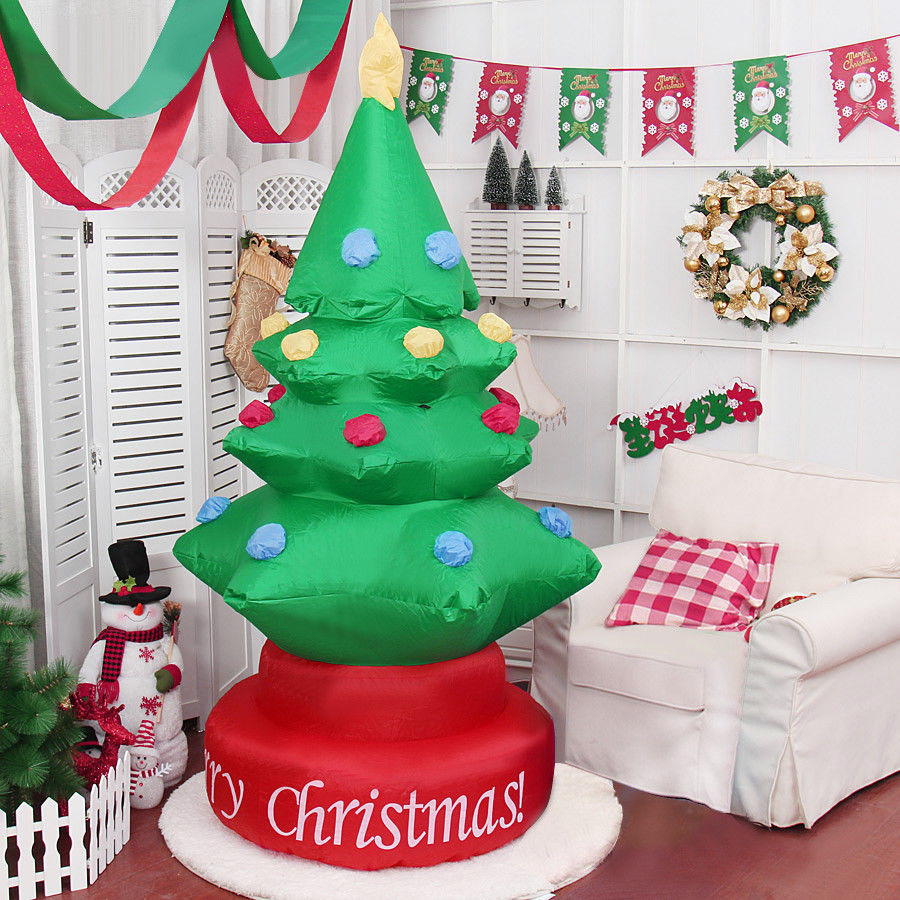 7 Ft. Indoor / Outdoor Rotary Inflatable Christmas Tree