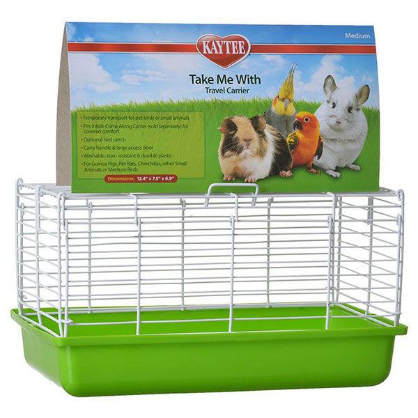 Kaytee Take Me With Travel Center for Small Pets - Medium - 13 in. L x 8 in. W x 7.5 in. H